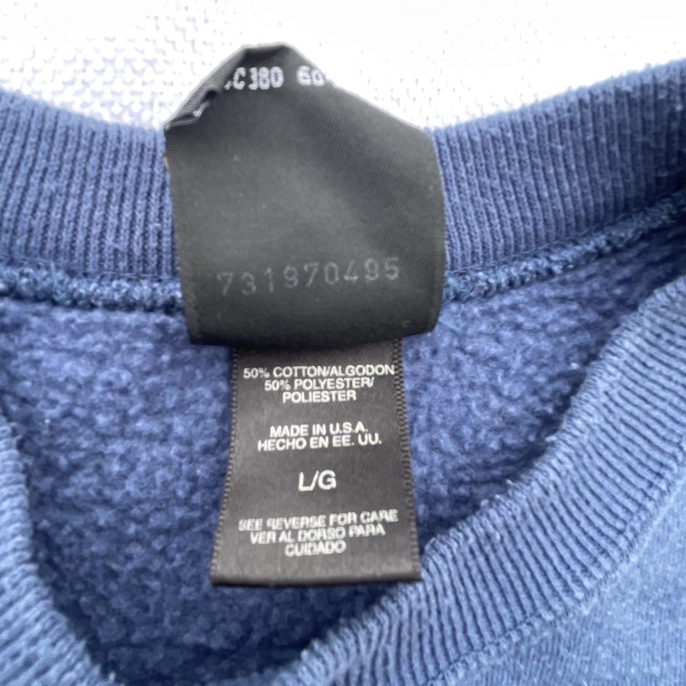 Vintage 90s Navy Blue USA Olympics JCP Navy Crewneck Sweatshirt Size Large - Picture 3 of 16